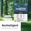 ANSMANN 9V Rechargeable Batteries 300mAh pre-Charged Low Self-Discharge NiMH 9