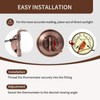 Dunuo 4" Outdoor Thermometer & Humidity Gauge, Brass Cardinal Dial