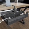 Under Desk Cable Management Tray Under Table Cable Management Clamp