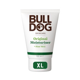 BULLDOG SKINCARE Original Face Moisturiser for Men, XL Size, 150ml | Hydrating facial moisturiser for normal to dry skin types, without the greasy feel, with natural origin ingredients