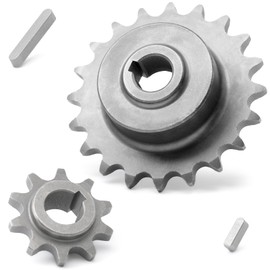 420 Chain Sprocket 10 Tooth and 20 Teeth 5/8in Bore Jackshaft Replacement for Coleman CT200U BT200X CT200U-EX KT196 for Baja Heat Warrior MB165 MB200 for Predator 196cc 6.5HP Mini Bike Go Kart Part