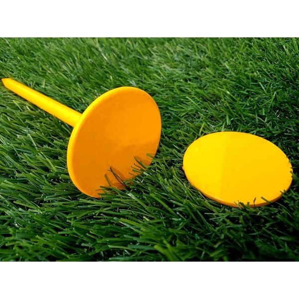 NSY 6 Pack Yellow Survey Marker/Survey Stakes/Property Marker/Ground Marker/Land Marker/Lot