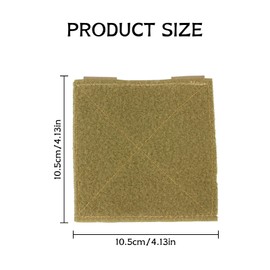 YHZNAGEM Tactical Morale Patches Board Molle Attachment Molle Patch Panel Tactical Patches Molle Attachment Molle Panel Velcro Patch 10.5 x 10.5 cm (Mud Colour) Pack of 2