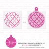 Stencil Revolution Ribbon Christmas Ornament Stencil - Durable & Reusable