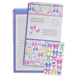 iscream Seal and Send 40 Sheet Stationery Note Card Pad with Seals - Pretty Bows