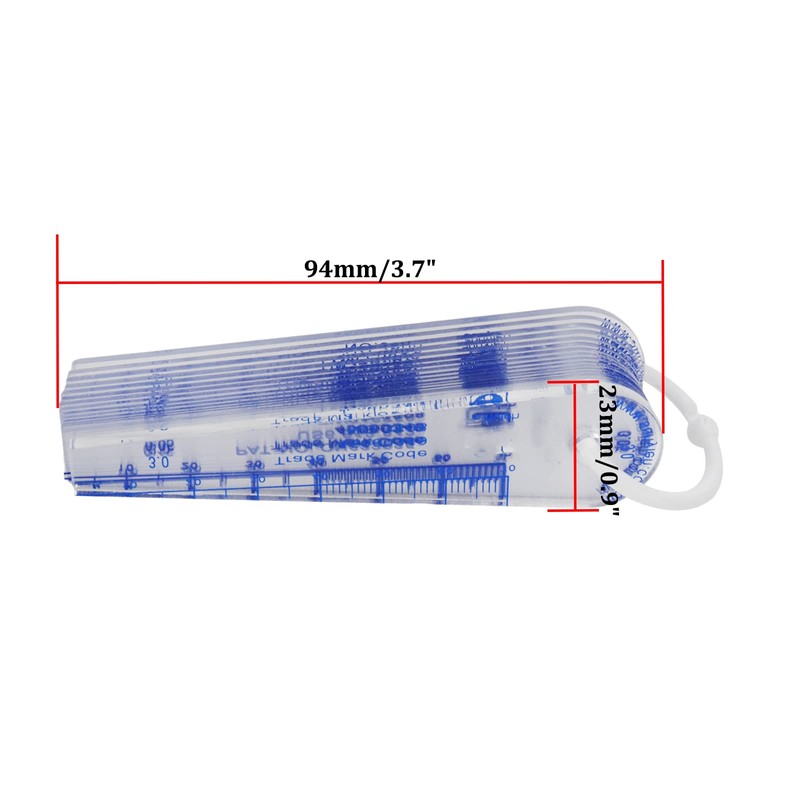 Rannb Plastic Feeler Gauge 0.05mm to 3mm Metric Gap Measuring