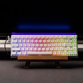 MechLands Aula Hero68 HE Wired Magnetic Gaming Keyboard, Rapid Hall Effect Keyboard with 0.01mm Adjustable Actuation, 8kHz Polling, 5-Layer Sound Dampening, RGB Lightbox & Backlit (White)
