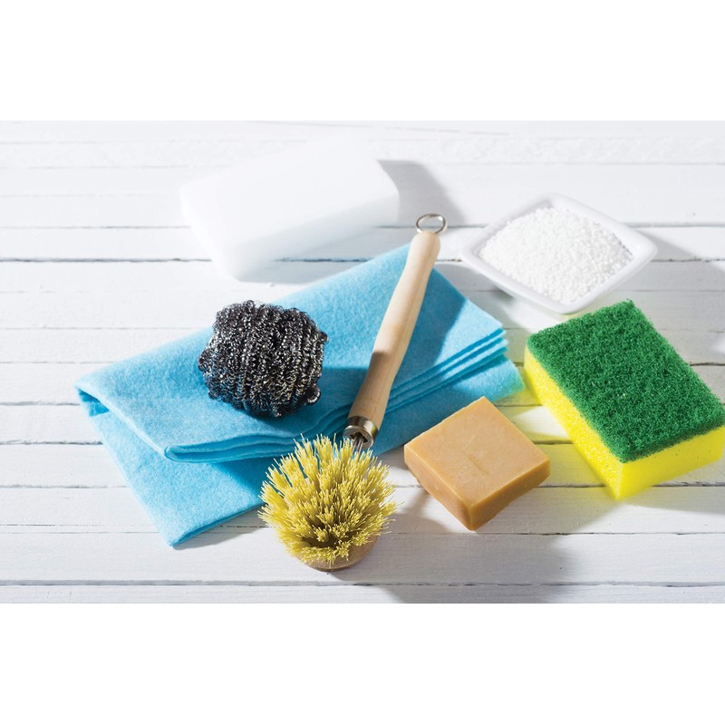 HIC Harold Import Co. Natural Bristles, Dish Washing Vegetable Scrub