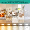HiBay 8 Pack 4 Inch LED Recessed Lighting, 1200lm 12W=150W,