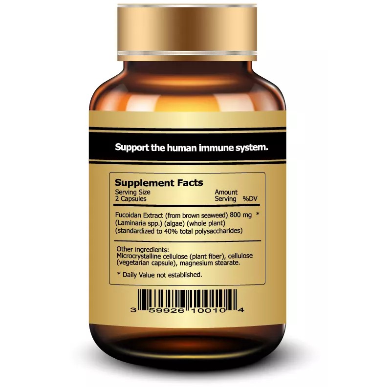 100% Pure Fucoidan, Antioxidation, Detoxifies Body, Boosts Immune System, 100%
