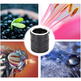 Thincol Anillo Adaptador de Tubo de extensión de Primer Plano Macro de Enfoque automático, Anillo de proximidad Negro de Metal Profesional, para cámara sin Espejo Sony E Mount