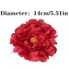 2Pcs Retro Fabric Peony Flower Hair Clip, Sweet Hair Clip