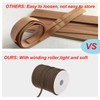 sourcing map 1/4 Inch Double Fold Bias Tape Polyester Continuous