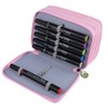 72 Slots Colorful Student Fabric Pen Bag Pencil Pouch Box