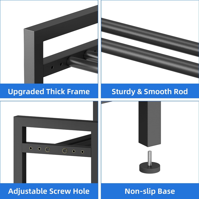 4 Tier Dumbbell, Rack Adjustable Weight Rack for Home Gym