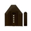 10 x Brown Side-Fix Conservatory Roof End Cap Kit Stop