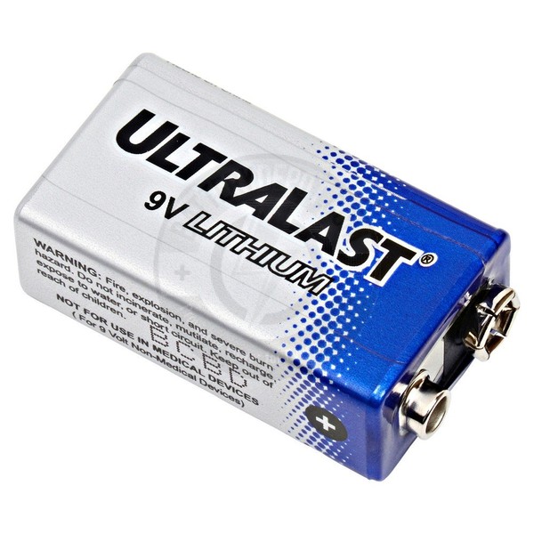 Ultralife 9V Lithium Battery U9VL-J Aluminum Housing
