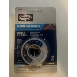 Harris PLUMBING SOLDER Silver Bearing Solid Wire Solder 3oz Lead Free 327790 NEW