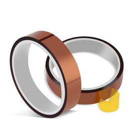 High Temperature Heat Resistant Tape PI Film Insulation Tape Sublimation Dye Mug Electronic Polyimide Tape (3/8" Wide 10mm X 100 Ft 4 Roll)