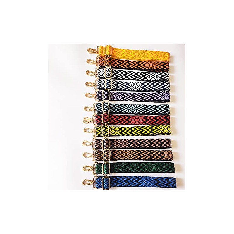 Boho Adjustable Shoulder Strap for Bags 3.8 cm Multicoloured Wide
