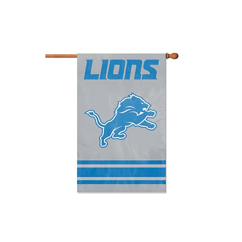 Detroit Lions Applique Banner Flag