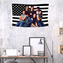 3x5 Foot The Outsiders Decorative Flag with 2 Brass Grommets for Indoor Outdoor, Double Stitched, Wall Hanging Tapestry Room Decor, College Dorm Decorations (BLACK AMERICAN, 3x5 ft)