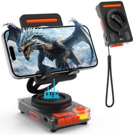 ANCwear Cell Phone Stand with Wireless Bluetooth 5.4 Speaker, Portable Speaker with TF Card Slot, Cool and Unique Design, Best Gifts Ideas for Teens, Men, Women and Daughters (Black)