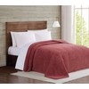 Brooklyn Loom Marshmallow Sherpa Bed Blanket, Full/Queen, Dusty Rose