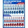 VEXTHYX 66 Nut and Bolt Thread Checker with 32 Metric