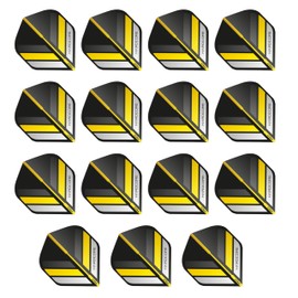 Hardcore Stripes Extra Thick Standard Dart Flights – 5 sets Per Pack (15 flights in total) & Red Dragon Checkout Card