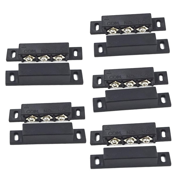 Sopepoyie NC/NO Recessed Wired Window Door Contact Sensor Alarm Magnetic