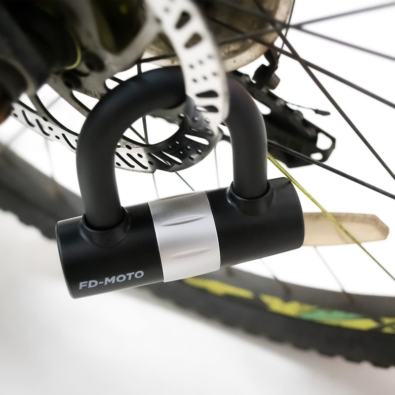FD-MOTO U Lock Motorcycle Steel Disc Lock High Security Carabiner