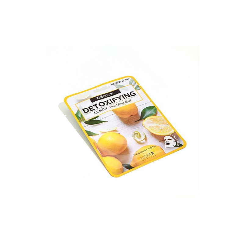 K-BEAUTY DETOXIFYING LEMON FACIAL SHEET MASK