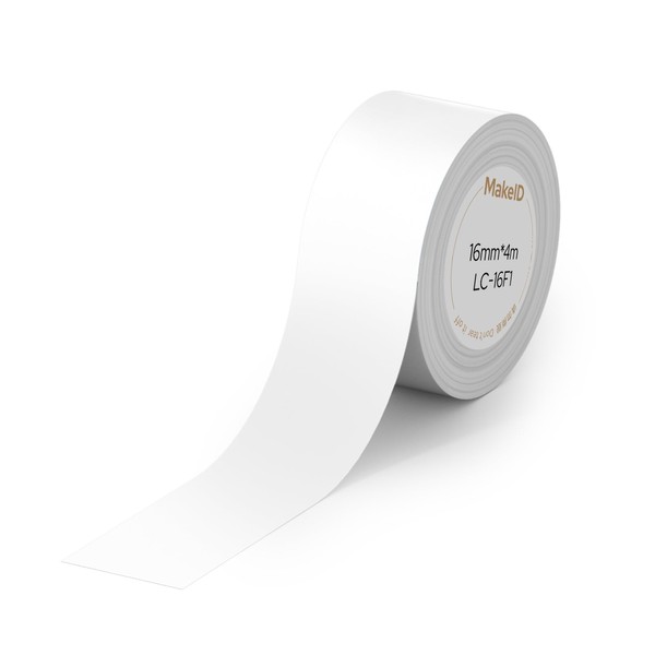 MakeID L1-C Label Maker Tape Refills, 16mm x 4m (0.63"