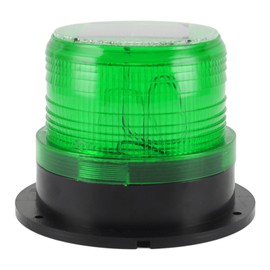 Solar Beacon Light Caution Light 8 LED Dusk to Dawn Sensor 1200mAh Battery Safety Strobe Light for Construction Traffic Green