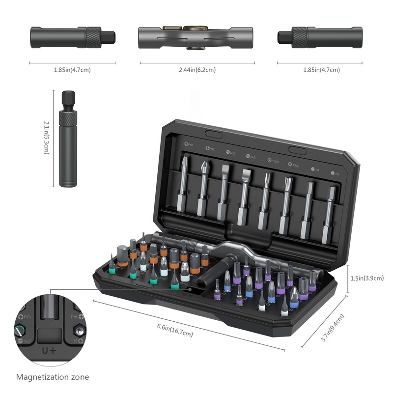 ORIA Ratchet Screwdriver Set, 42 in 1 Precision Repair Tool