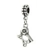 Dangle Barber's Scissors and Blow Dryer Charm Bead for Charms