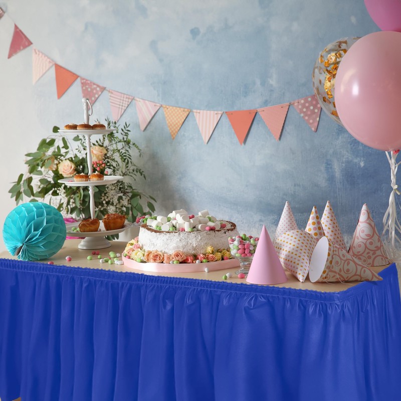 DecorRack Table Skirt, 29 in x 14 ft -BPA Free-