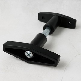 stahl-design-tebart BMH 555 Garage Door Handle - Custom Fit Replacement for 9mm Square Swing Gates - Heavy Duty Hard Plastic Handle Set - Ideal for Repair & Retrofit