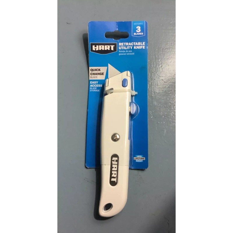 HART Retractable Utility Knife 3 Blades included Brand New in