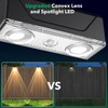 Srtyuo Solar Fence Lights Outdoor - 3 Color Modes(3000K/4000K/6000K), IP55