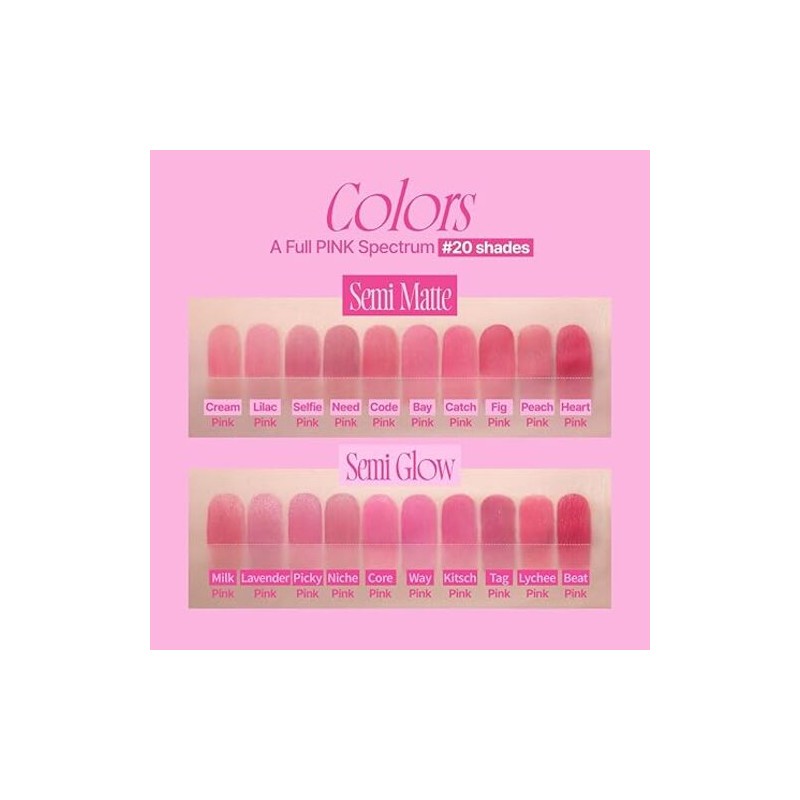 fwee [fwee]Pink Obsession Stay-Fit Lip Tint (20 Colors)