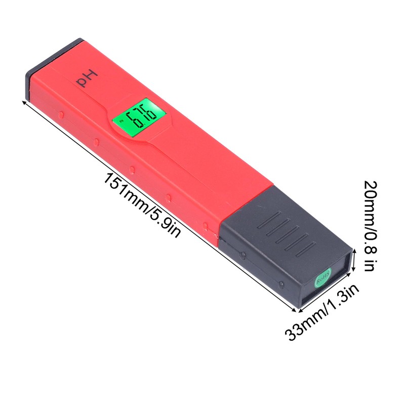 PH Tester Backlight Portable Digital PH Meter ATC High Accuracy