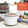 Elite Gourmet MST-250XW Electric Slow Cooker Ceramic Pot Adjustable Temp,