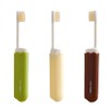 ARFUKA Foldable Travel Toothbrushes Medium Soft Bristles with Case Reusable