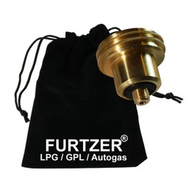 LPG GPL Car Gas Tank Adapter M10 ACME Short Adapter with Fabric Bag by Furtzer®