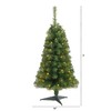 Nearly Natural 3ft. Green Artificial Christmas Tree with 50 LED