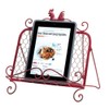 Smart Living Company Decorative Red Rooster Cookbook Stand Holder, None