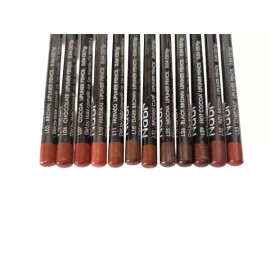 Sangpumsangseoseolmyeongchamjo 12피스 브라운 톤 립 라이너 연필 세트 다양한 색상 12-Piece Brown Tone Lip Liner Pencil Set in Various Colors