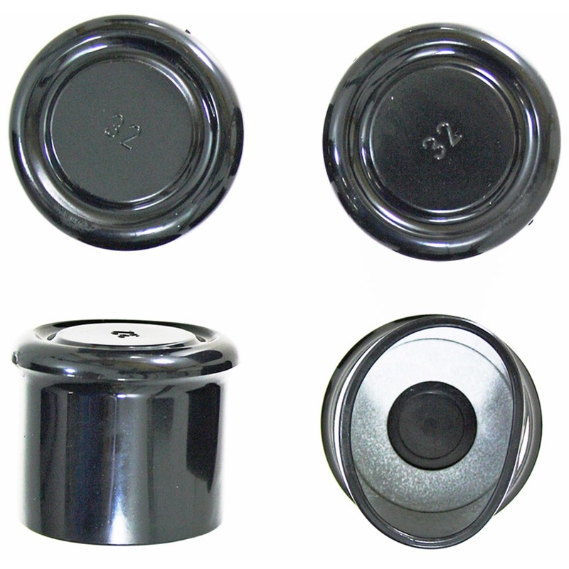 Wake Sangyo GK-014 Chair Cap, Round Shape, Black, 1.3 inches